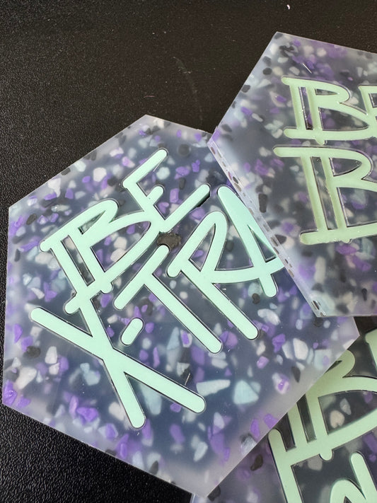 “BE” Acrylic Coaster Set