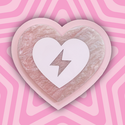 💖 Heart Power Coaster